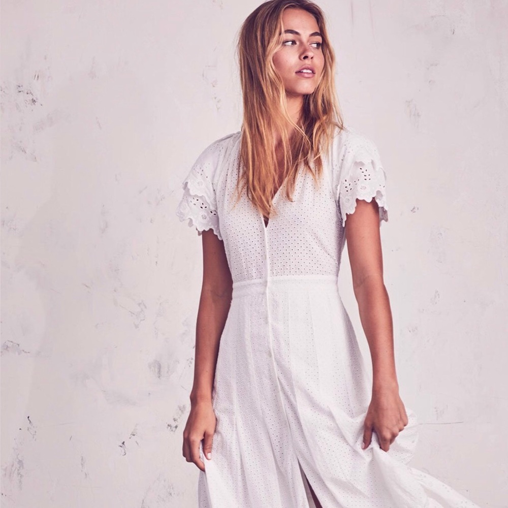 Loveshackfancy Jodie Dress White Size 2
